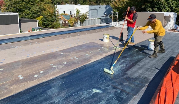 Flat Rubber Roof Repair Revere Massachusetts